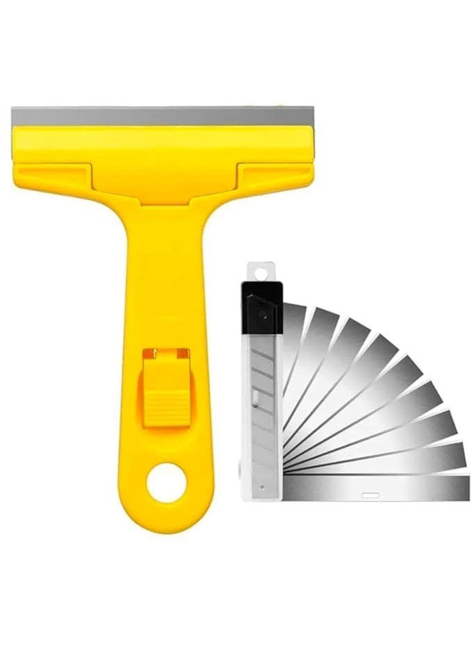 Vroxy - Vroxy Portable MultiPurpose Hand Tool for Tiles Scraper Shovel Cutter with 3pcs Extra Blades Floor Scraper with Durable Plastic Handle 1Pcs - Image 1