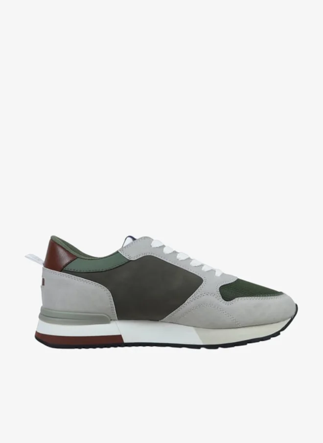 GAP Men's Panelled Lace-Up Sneakers - NEW YORK II