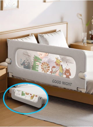 Height Adjustable Foldable Baby Bed Rail Guard Swing Down Design Bedrail with Breathable Mesh Double Safety Child Lock for Kids Twin Double Full Size Queen King Mattress Zoo Pattern - pzsku/ZF57DFE9C739431CC5C57Z/45/_/1739948217/54452d1b-065c-4c6c-a33f-2fca8ef178c5