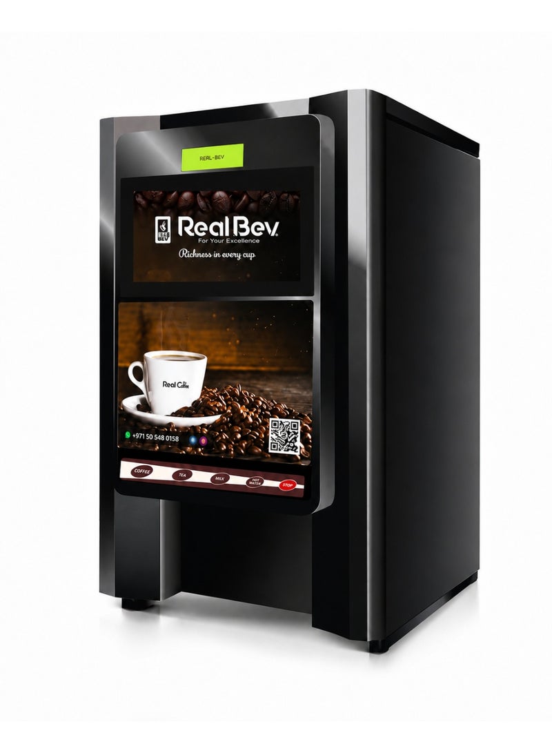 RealBev 2 Option Coffee Vending Machine | Automatic Tea & Coffee Machine with Half Cup Function | Commercial Hot Beverage Dispenser for Office & Workplace Use - Image 1