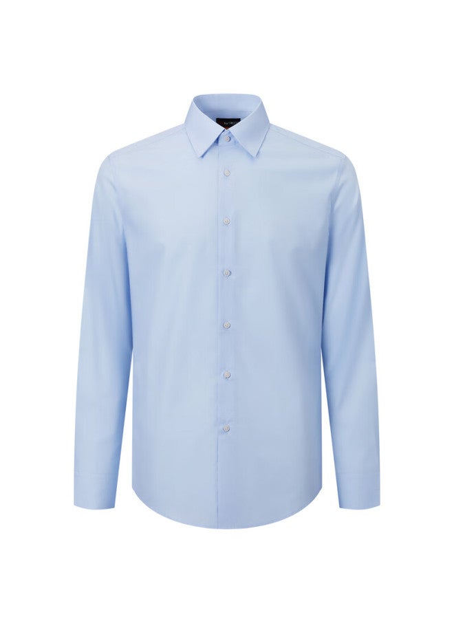 G2000 Mall Matching Cotton Blend Skin-friendly Formal Long-sleeve Shirt 41121942g2, Blue, 7w