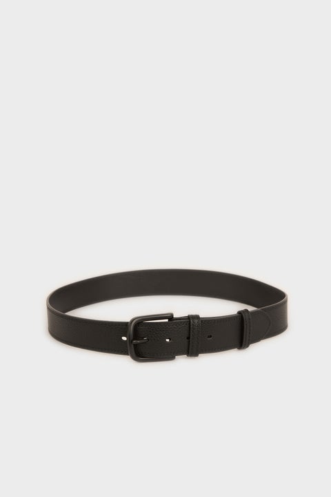 Black Man Man Rectangle Clasp Faux Leather Casual