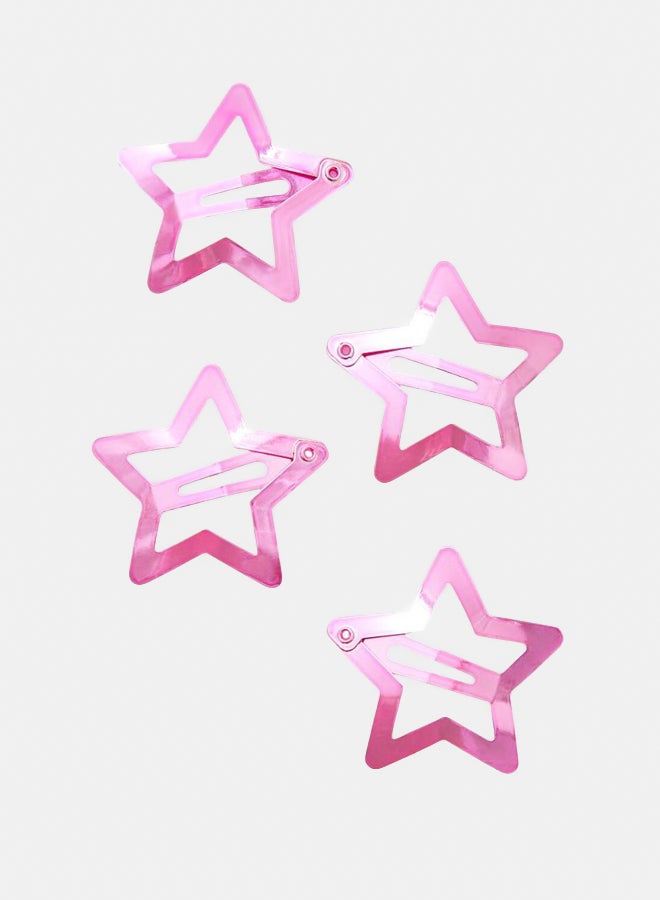 FOREVER 21 Star Snap Hair Clip Set - 4 pack  - Image 1