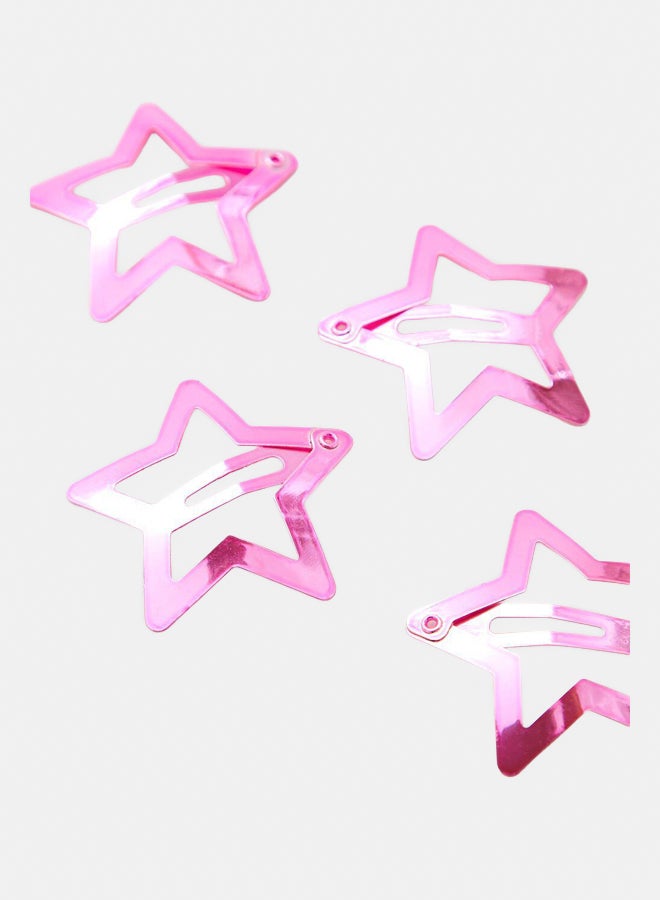 FOREVER 21 Star Snap Hair Clip Set - 4 pack  - Image 3