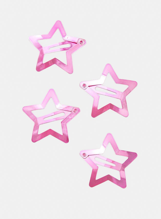FOREVER 21 Star Snap Hair Clip Set - 4 pack  - Image 2