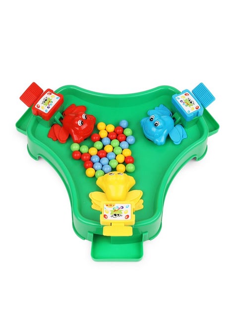 Toyzone Frog Eat Beans Game-3 Players-61021 | Eat The Beans | Hungry Frog Game for Kids | Multiplayer Games | Game for 3 Players | Board Game