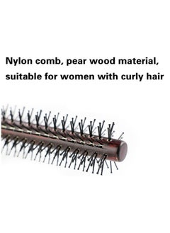 VENDIX Round Brush for Men & Women: Wooden Hair Brush for Bangs, Fine Hair & Curls  - Image 3
