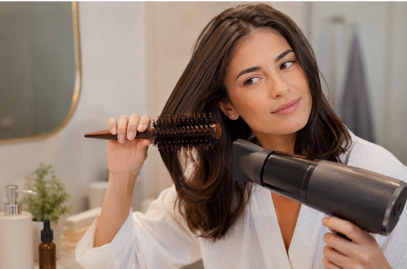 VENDIX Round Brush for Men & Women: Wooden Hair Brush for Bangs, Fine Hair & Curls - Image 2
