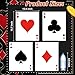 MotiMind 12 Pcs Jumbo Playing Cards 158 x 126 Inches Large Print Giant Thick Poker Card for Casino Theme Party Decorations Birthday Game Night Party Decor A - Image 4