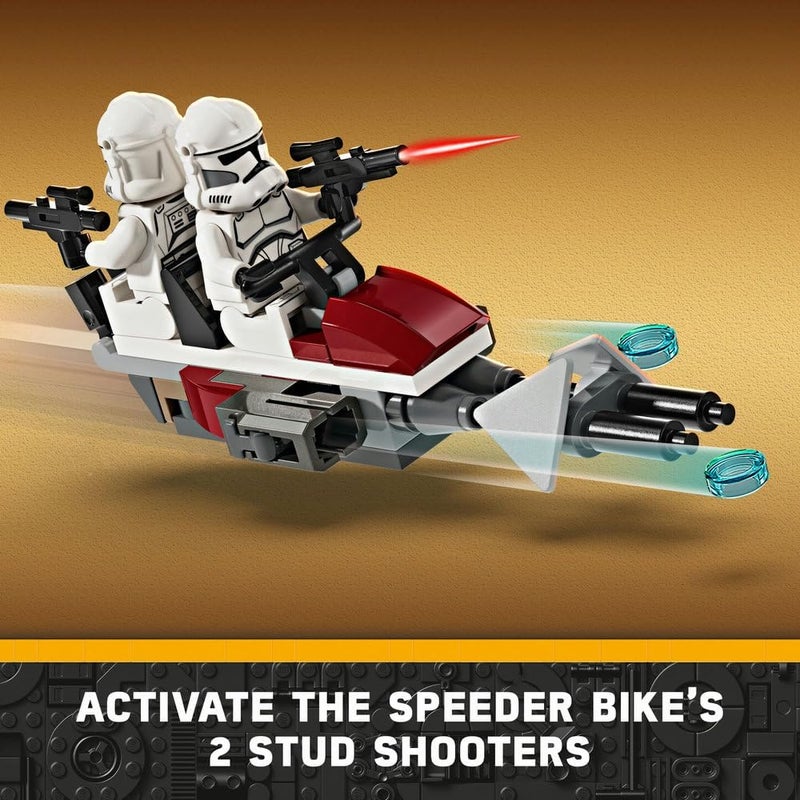 LEGO Star Wars Clone Trooper & Battle Droid Battle Pack, incl. 4 Minifigures, 5 Droids and a Speeder Bike with Shooters - Building Toys for 7+ Year Old Boys & Girls 75372 - Image 5