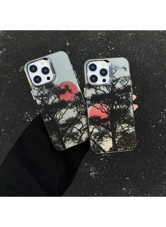 S-TOP Case For iPhone 14 Pro Colored Silver Plating Sunset Phone Case - Image 4
