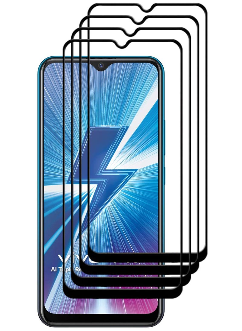 ACLIX 4 Pieces Antistatic ESD Dustproof Premium Quality High Definition Tempered Glass Screen Protector Designed For vivo Y17 - Image 1