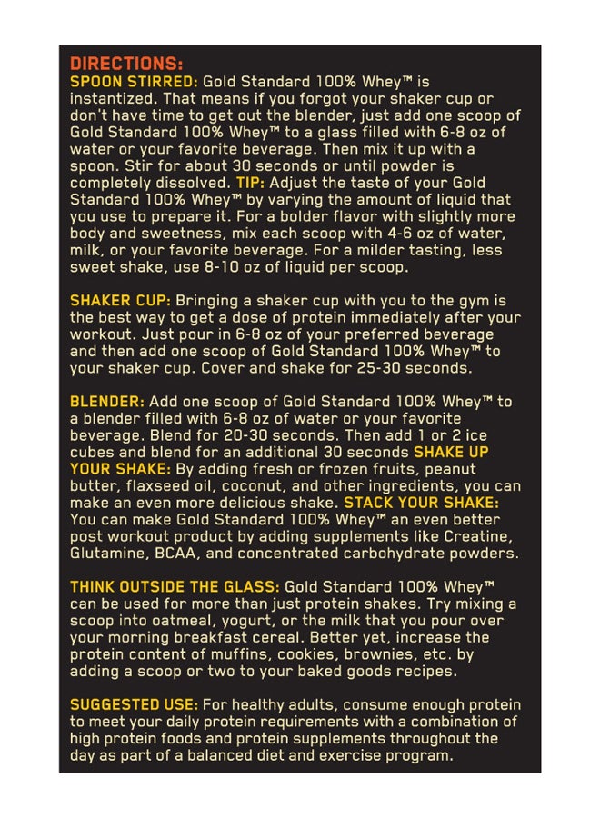 أوبتيموم نيوتريشن بروتين مصل اللبن جولد ستاندرد بنكهة الشوكولاتة الغنية المزدوجة - 454 جراماً - Image 2