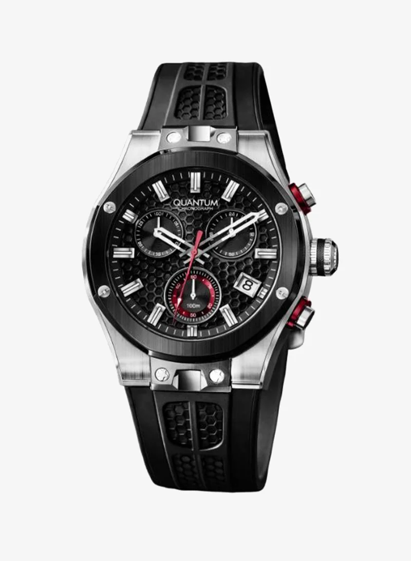 كوانتوم Men's Silicone Analog Watch HNG1230.351 - 44 mm