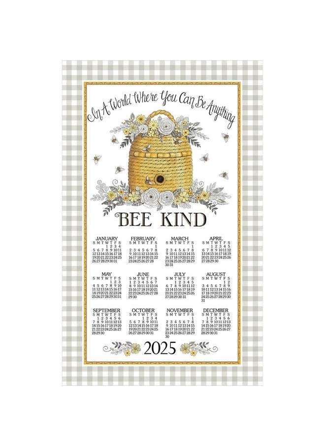 Kay Dee Designs Bee Kind - 2025 Calendar Towel, Large 