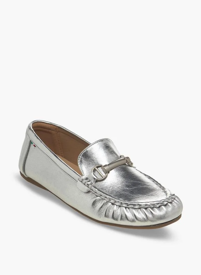 رنزه  رجني Women Metallic Accent Loafers
