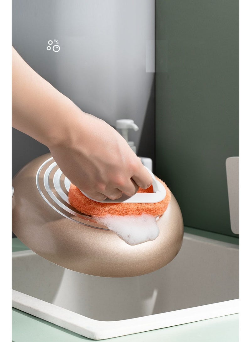 هومستر تنظيف متعدد الأغراض فرشاة حوض الاستحمام والبلاطة فرشاة المطبخ وعاء وصحن فرشاة فرشاة ألياف فرشاة لا خدش فرشاة مقبض من قطعة واحدة تصميم مصمم للماء -قفل وإزالة البقع في الاستخدام متعدد الأسطح - Image 3