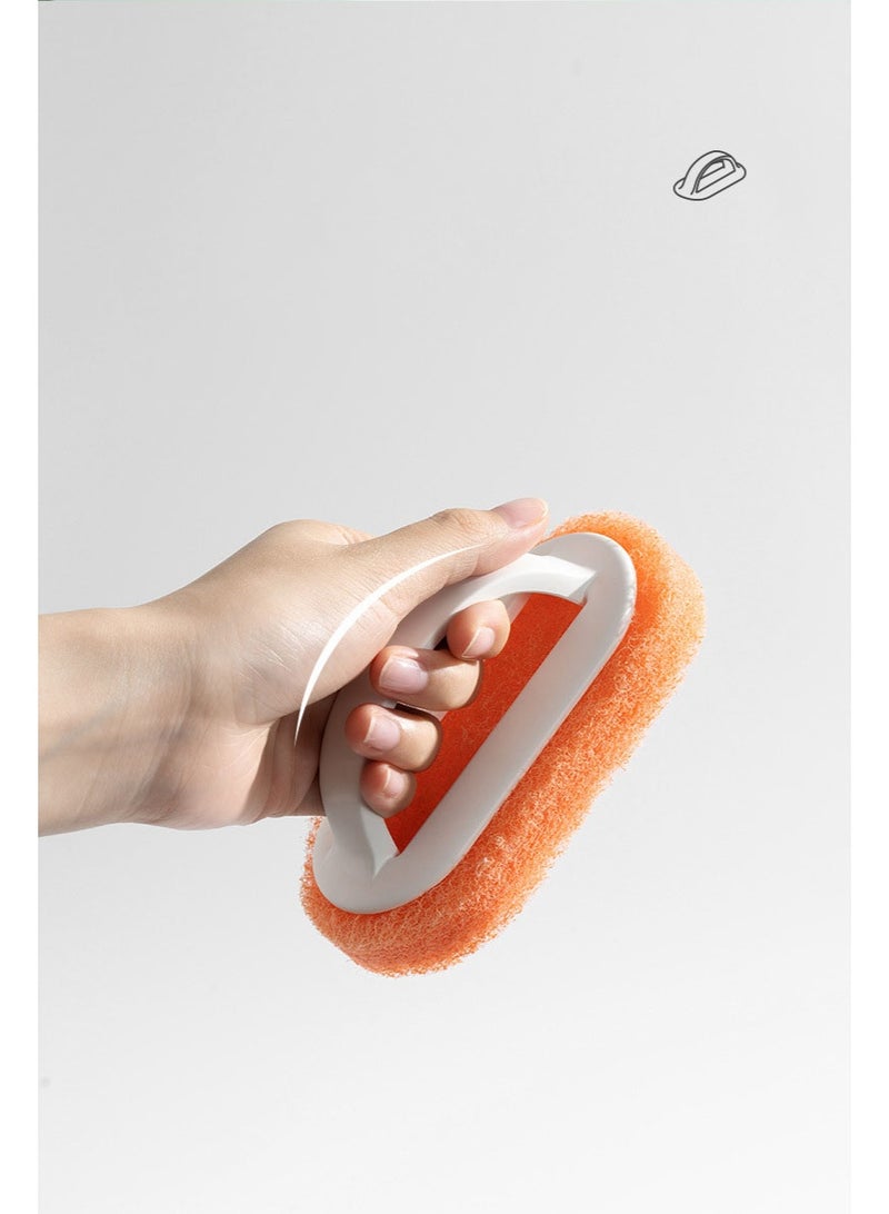 هومستر تنظيف متعدد الأغراض فرشاة حوض الاستحمام والبلاطة فرشاة المطبخ وعاء وصحن فرشاة فرشاة ألياف فرشاة لا خدش فرشاة مقبض من قطعة واحدة تصميم مصمم للماء -قفل وإزالة البقع في الاستخدام متعدد الأسطح - Image 4