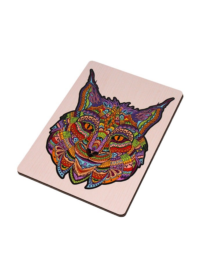 فوفا FOFA لغز خشبي ملون في إطار - Lynx - Image 3