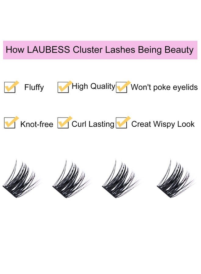 Cluster Lashes 1418Mm 144Pcs Individual Lashes Volume Eyelash Clusters Mixed Tray Diy Lash Extension Fluffy Cluster Eyelash Extensions Kit Soft Lash Clusters (010.07D, 1418Mm)