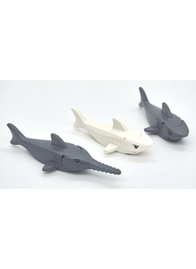 LEGO - LEGO Shark and Sawfish Combo Pack with Gills and Printed Eyes - Image 1