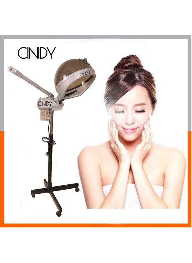 CINIDY 2-in-1 Facial Steamer and Hair Steamer Face Sauna Humidifier Hot Mist Moisturizing for SPA Skin Care Salon Beauty Barber Equipmentss (Black+) - Image 2