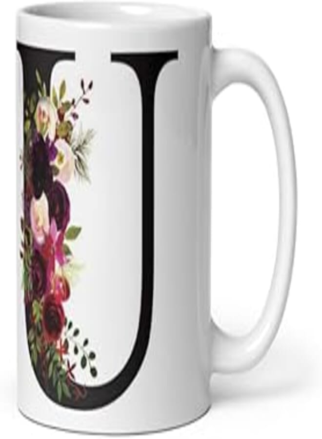Creative Printed Mug With Special Design - Letter U 