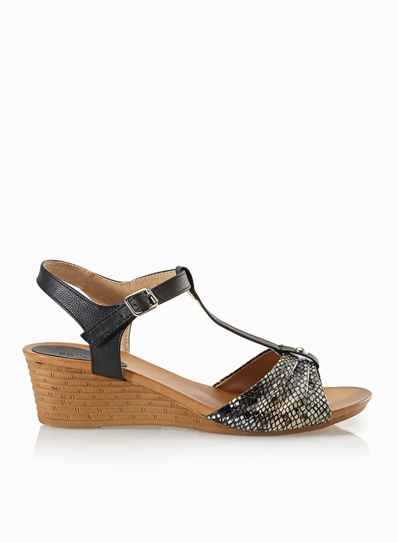 BELLUCCI Snake Print Sandals