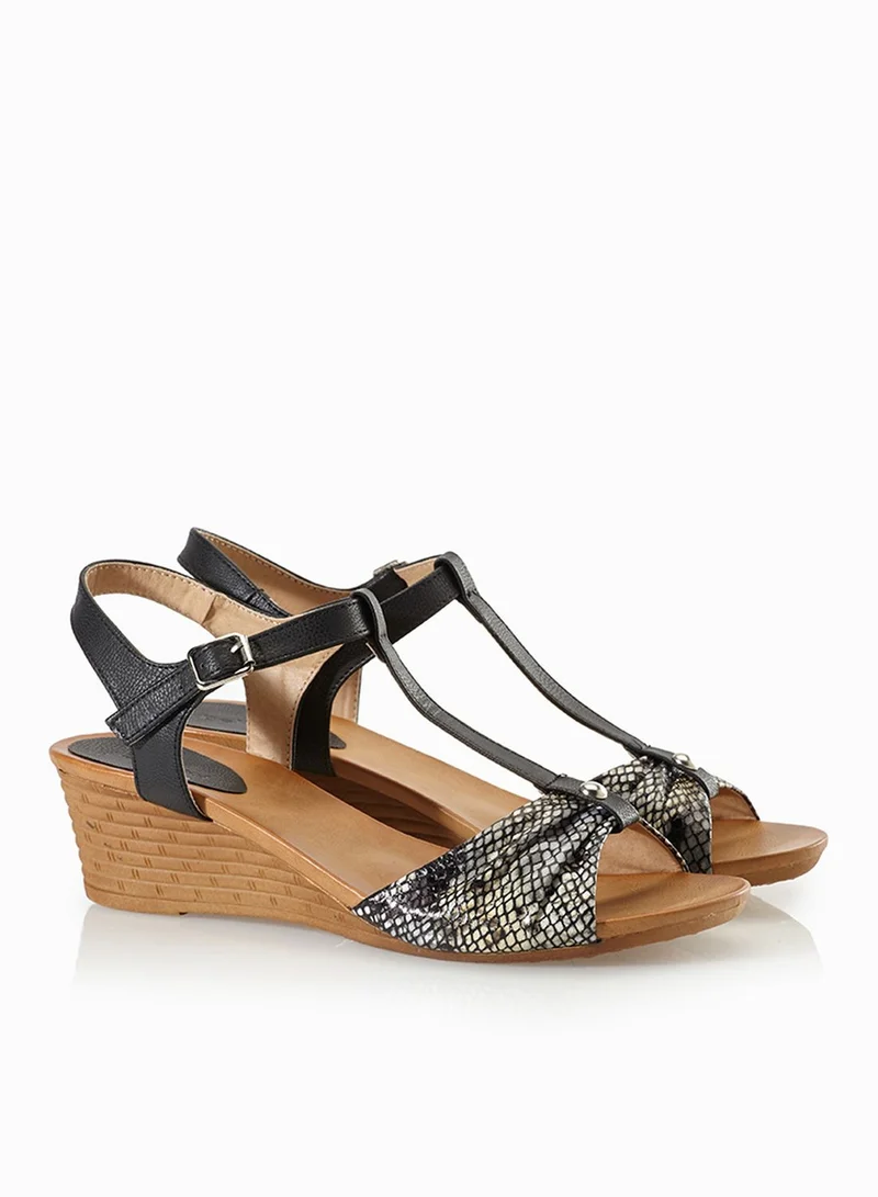 BELLUCCI Snake Print Sandals