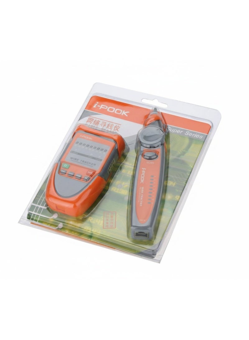 i POOK PK65H Professional Multifunction Digital Wire Tracker Set for Cable Tracing Line Testing and Network Maintenance Complete Kit with Sender Receiver Test Leads and User Manual - Image 5