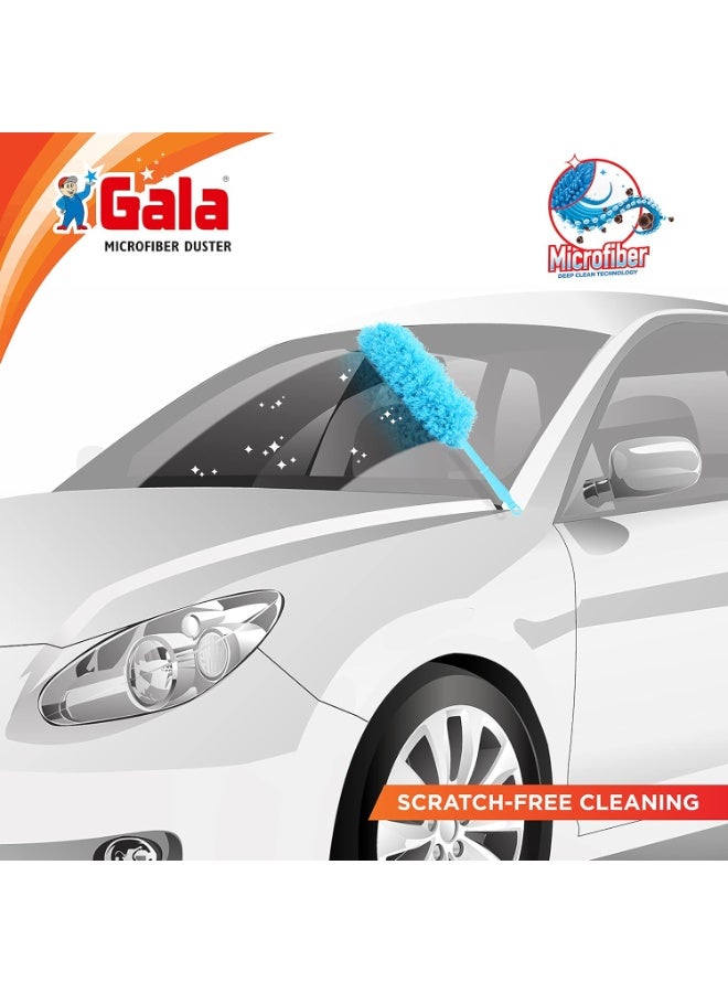 Gala Microfiber Duster, Multipurpose Duster for Home and Car Use, Dust Cleaner for Home Cleaning, Car dust cleaner (Blue) - Image 2