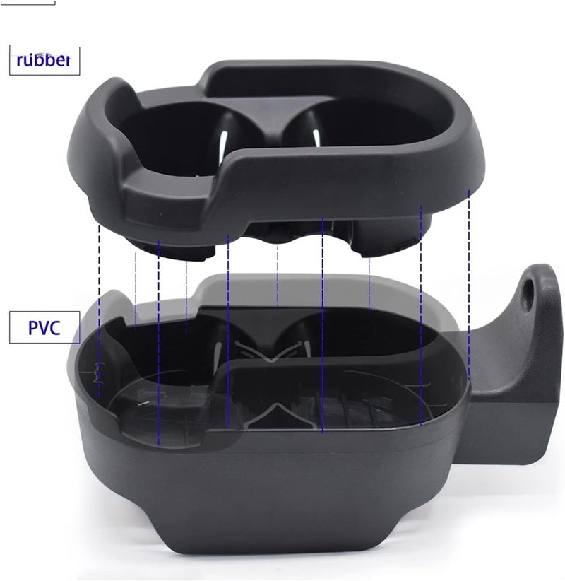 QASULER Coffee Cup Drink Holder for Smart Fortwo 451 - Image 2