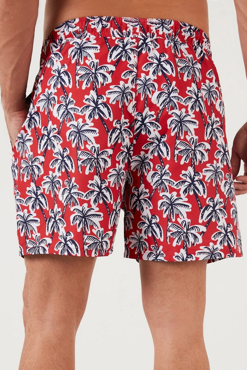 Buratti Waist Tied Patterned Pocket Swimsuit Short Men's Swimsuit Short 3800579  - Image 4