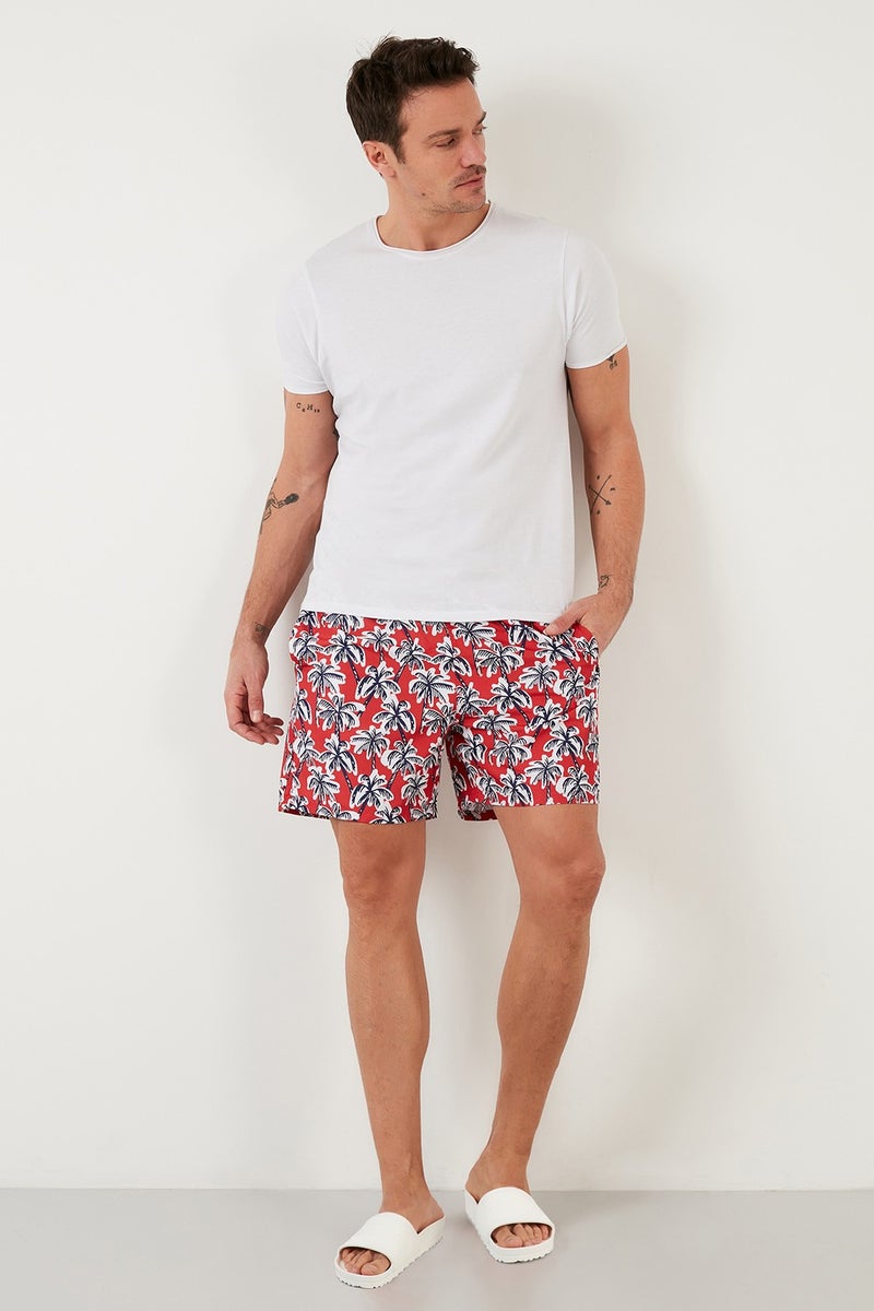 Buratti Waist Tied Patterned Pocket Swimsuit Short Men's Swimsuit Short 3800579  - Image 5