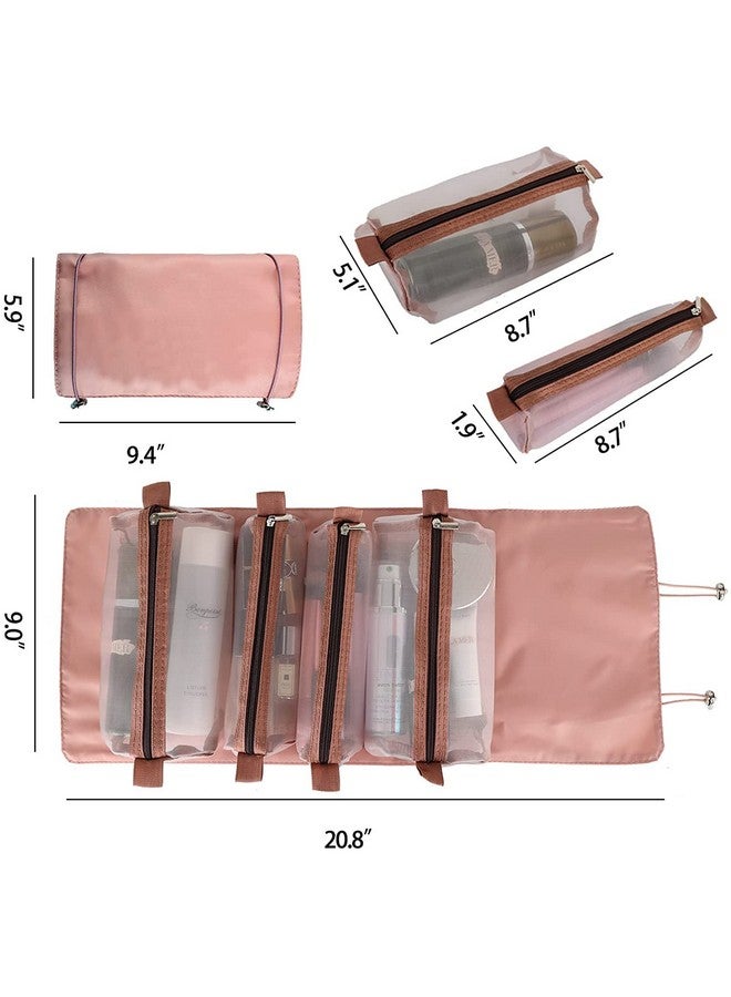 AAGNA Cosmetic Makeup Kit Storage Makeup Pouches for Women, Makeup Bag Makeup Organizer, Foldable Makeup Pouch for Professional Makeup Accessories, Storage Bag for Cosmetics - Image 3
