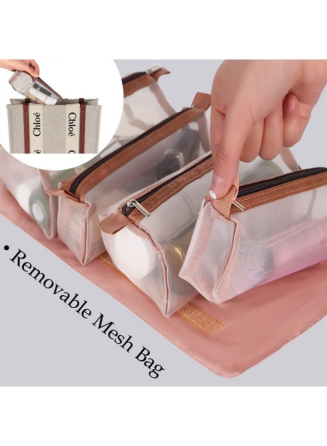 AAGNA Cosmetic Makeup Kit Storage Makeup Pouches for Women, Makeup Bag Makeup Organizer, Foldable Makeup Pouch for Professional Makeup Accessories, Storage Bag for Cosmetics - Image 4