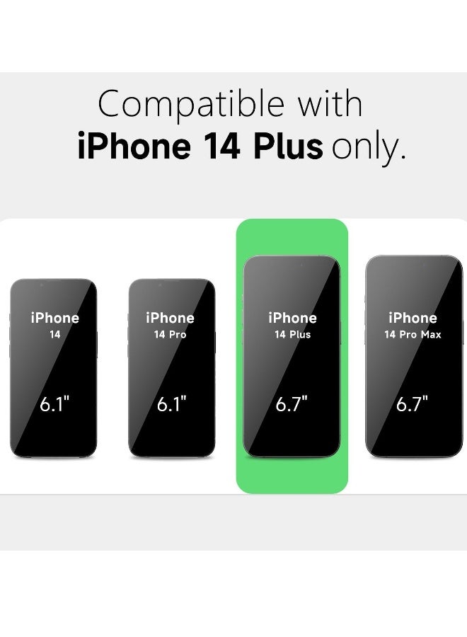 DUSALA iPhone 14 Plus Clear Magnetic Cover Mag Safe Compatible Hybrid Protective Crystal Clear Hard Back Case Shockproof Silicone Frame Slim Transparent Case for Apple iPhone 14 Plus  - Image 3