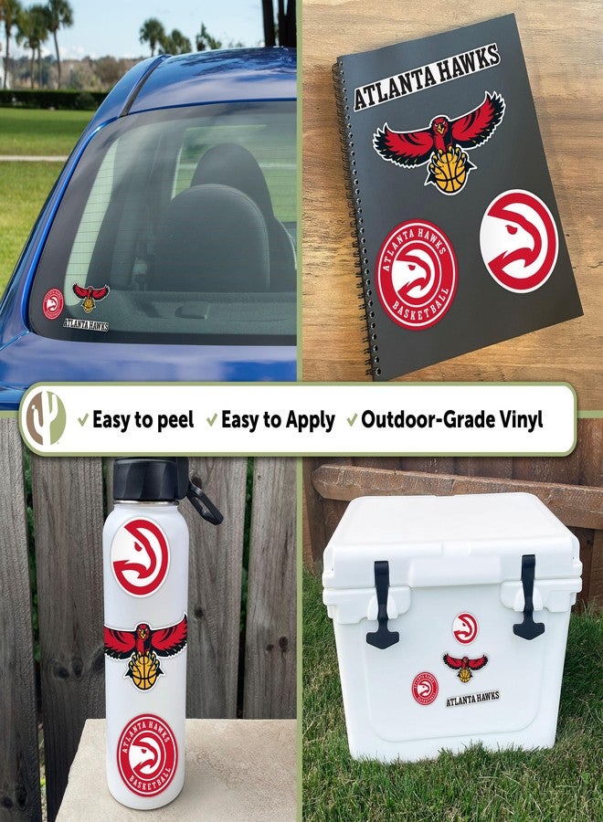 Desert Cactus Atlanta Hawks NBA Officially Licensed Sticker Vinyl Decal Laptop Water Bottle Car Scrapbook (Type 2-4) - Image 5