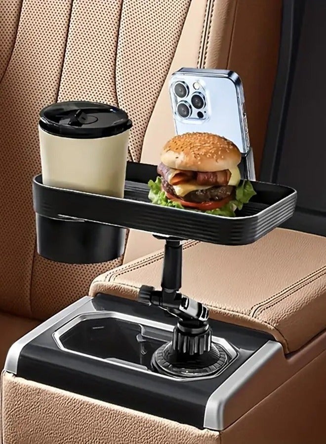 جارلو قابل للتعديل حامل كأس السيارات صينية ، ثلاثة في واحد سيارة صينية الطعام ، السيارات العالمية حامل كأس مع صينية ، الهاتف المحمول حامل ، حامل كأس السيارات الدوارة ، تطول تغذية السيارات صينية ، متعددة الوظائف حامل كأس السيارات - Image 5