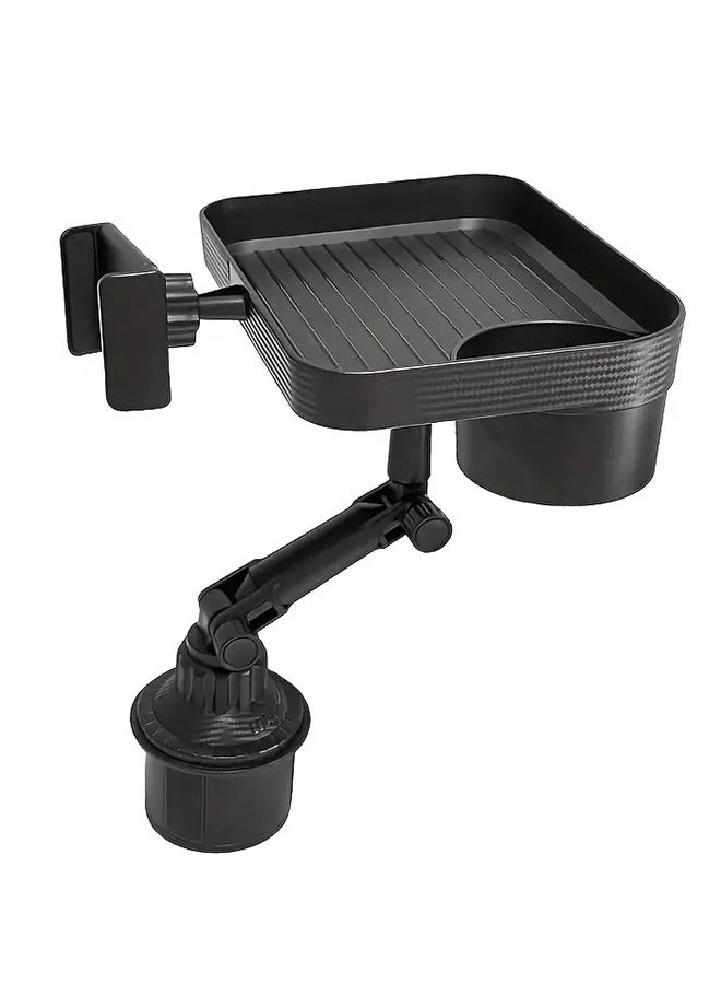 جارلو قابل للتعديل حامل كأس السيارات صينية ، ثلاثة في واحد سيارة صينية الطعام ، السيارات العالمية حامل كأس مع صينية ، الهاتف المحمول حامل ، حامل كأس السيارات الدوارة ، تطول تغذية السيارات صينية ، متعددة الوظائف حامل كأس السيارات - Image 4