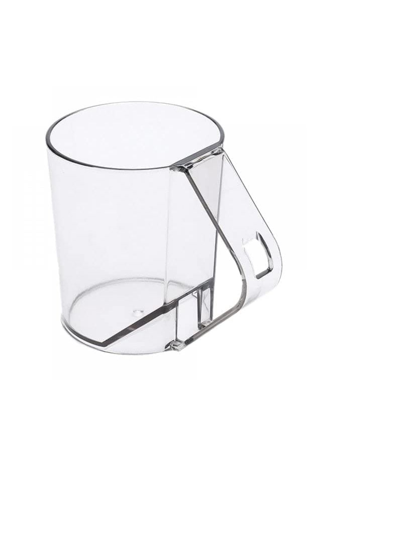 LOCANS LOCANS Brush Holder Cup Mouthwash Cup with Handle Durable Couples Brushing Cup Plastic Transparent Tooth MugMulticolor  - Image 1