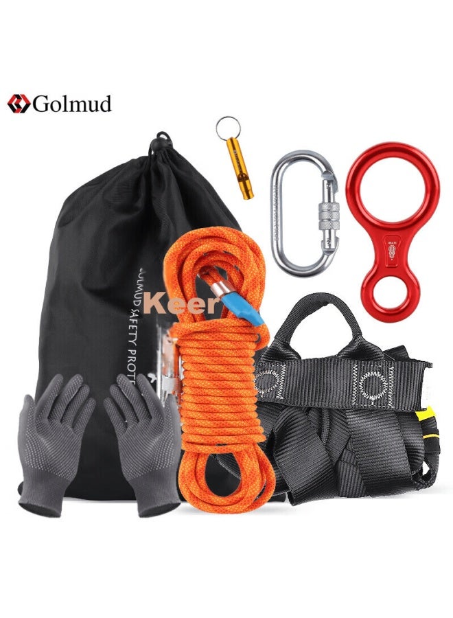 Golmud Geermu Outdoor Steel Wire Safety Rope, Rock Climbing Escape Emergency Kit , 50 Meters - Image 1