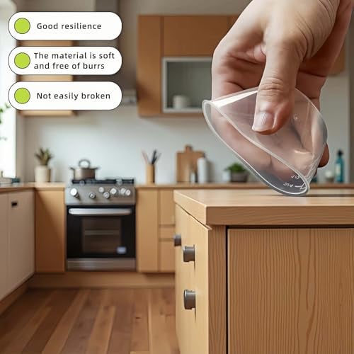 RyanDesign 5-Pack 160ml Transparent Rice Measuring Cups | Clear ML/Cup Markings | Multi-Purpose Dry & Liquid Ingredient Cups | Stackable Food-Grade PP Kitchen Utensils for Cooking, Baking & Daily Use - Image 3