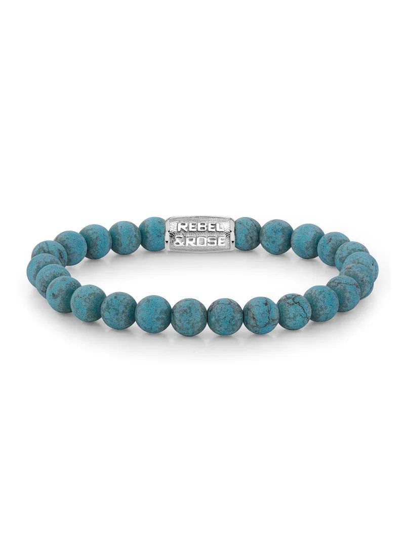 Rebel & Rose Matt Turquoise Delight - 8mm