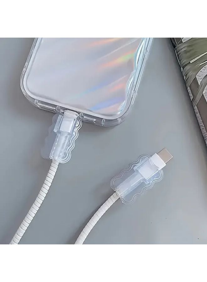 12pcs Wave Shaped Data Cable Protectors Prevent Breakage Mobile Phone Accessories - Image 4