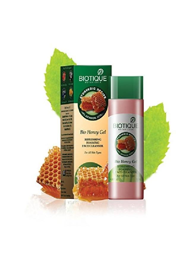 Biotique Bio Honey Gel Refreshing Foaming Face Cleanser 120Ml (Pack Of 2)  - Image 2
