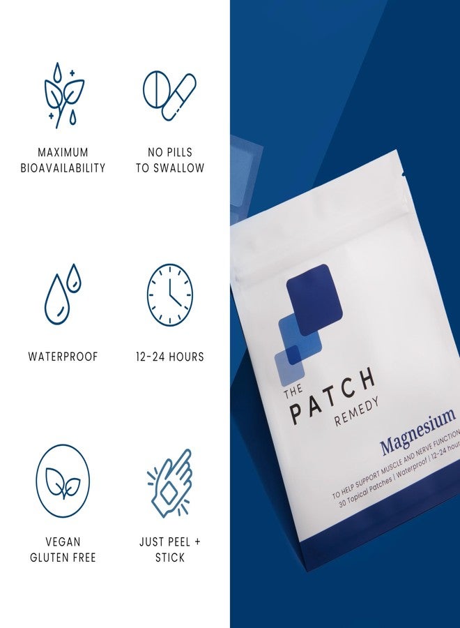The Patch Remedy لصقات المغنيسيوم من ذا باتش ريميدي | جليسينات المغنيسيوم | 30 لصقة - Image 3