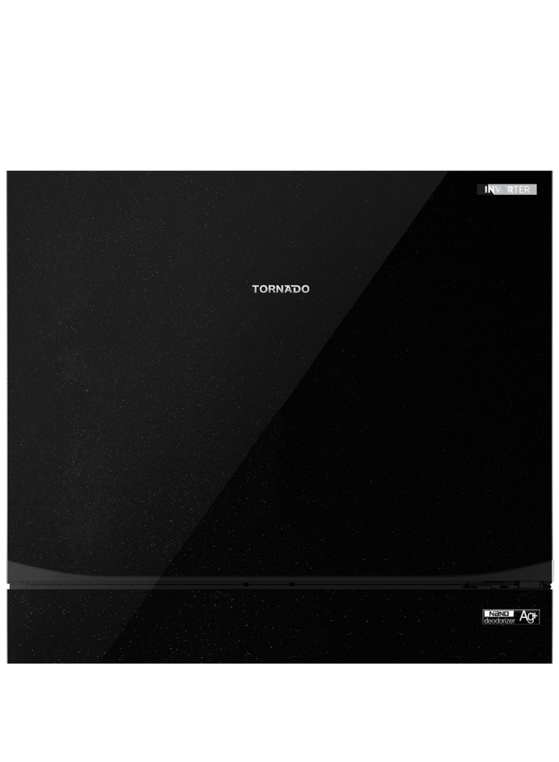 TORNADO Refrigerator Inverter Motor Tropical No Frost 450 Liter Black Ag+ Nano Deodorizer Filter Hybrid Cooling System ABS material (Anti- Bacteria) Low Noise Design RF-580TV-BK RF-580TV-BK Black - Image 5