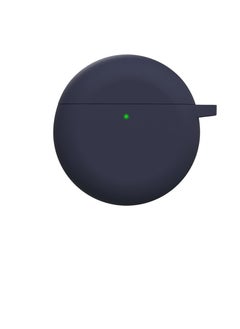 Silicone Cover Case Compatible with Oraimo Freepods 4 Portable Protective Case Cover With Keychain For Oraimo Freebuds 4 (Blue)
