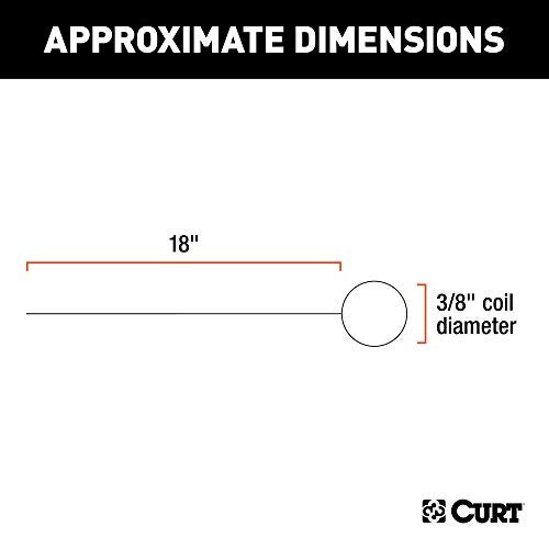 CURT 58390 18-Inch Trailer Hitch Fish Wire for 3/8-Inch Diameter Bolts - Image 2